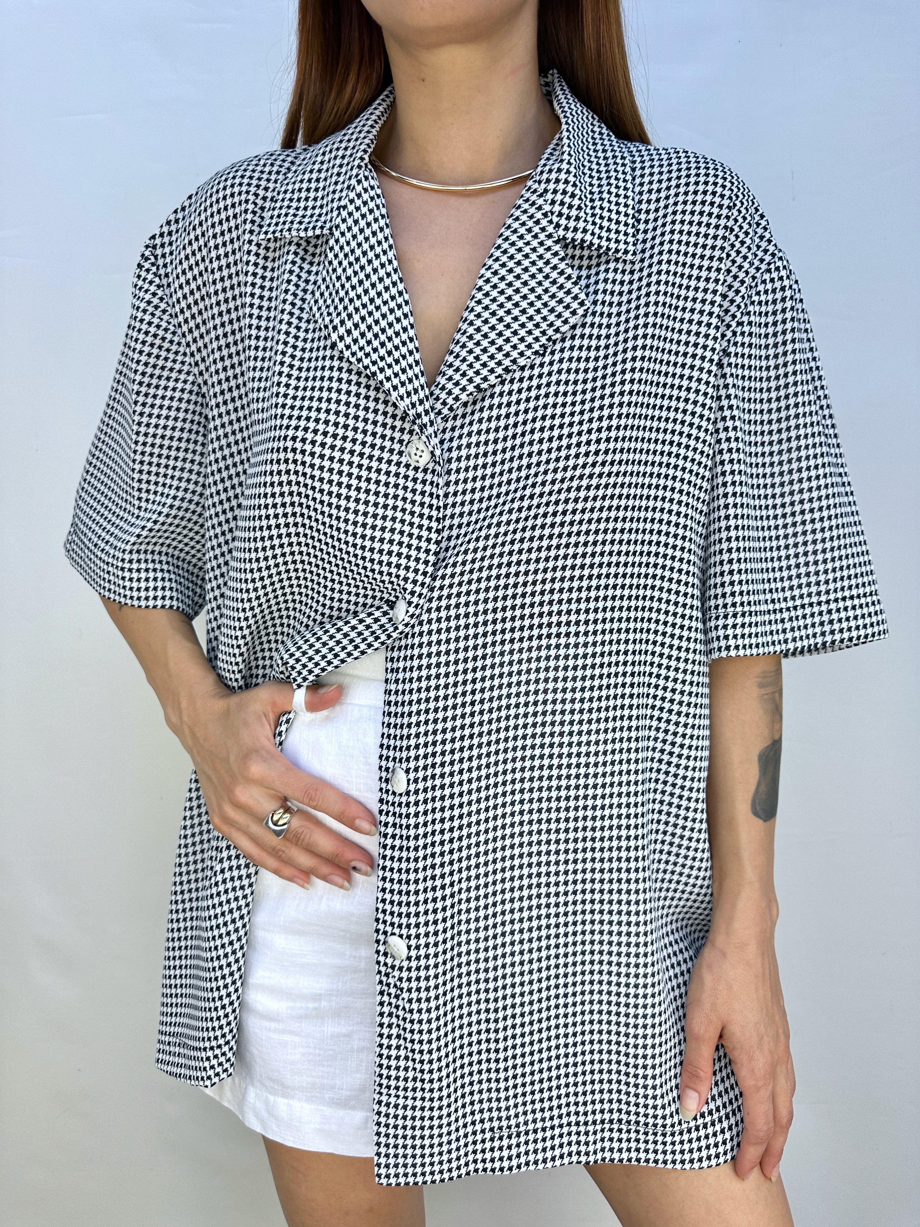 BLUSA PIED DE POULE | XL-2XL 1