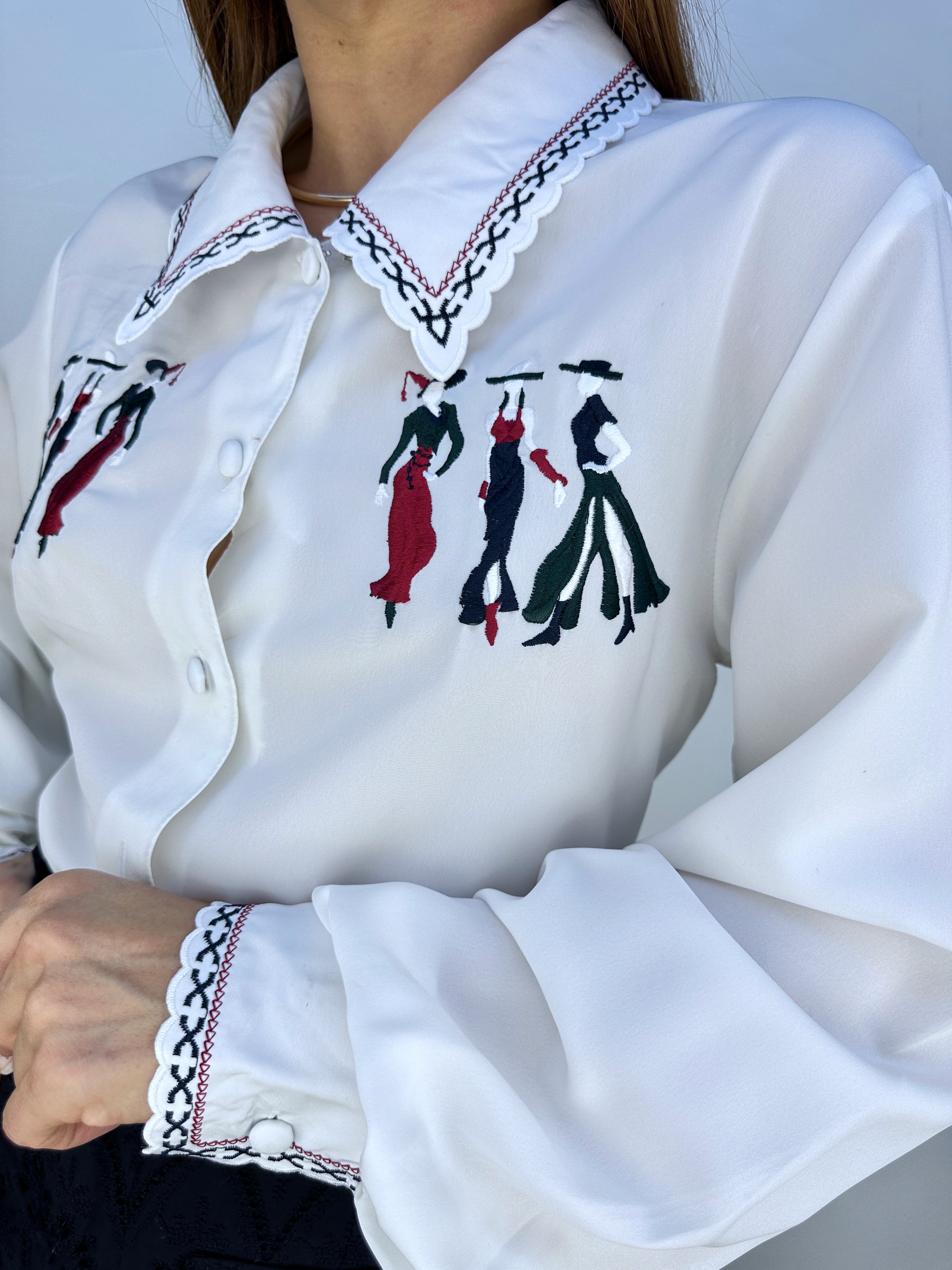 BLUSA VINTAGE BORDADA | L   3