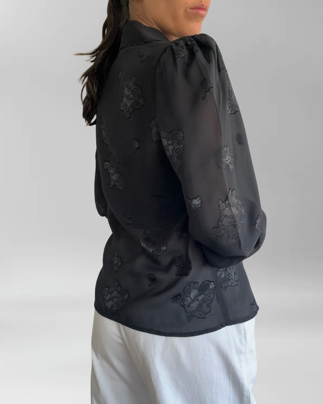 BLUSA NEGRA VINTAGE I S 4