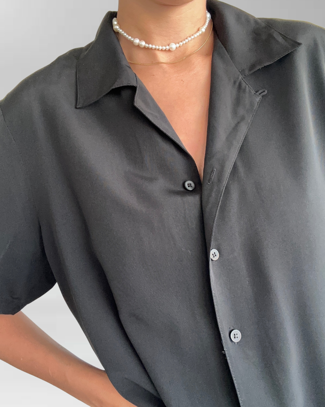 BLUSA VINTAGE NEGRA I L-XL 3