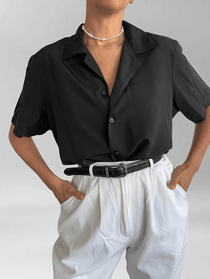 BLUSA VINTAGE NEGRA I L-XL