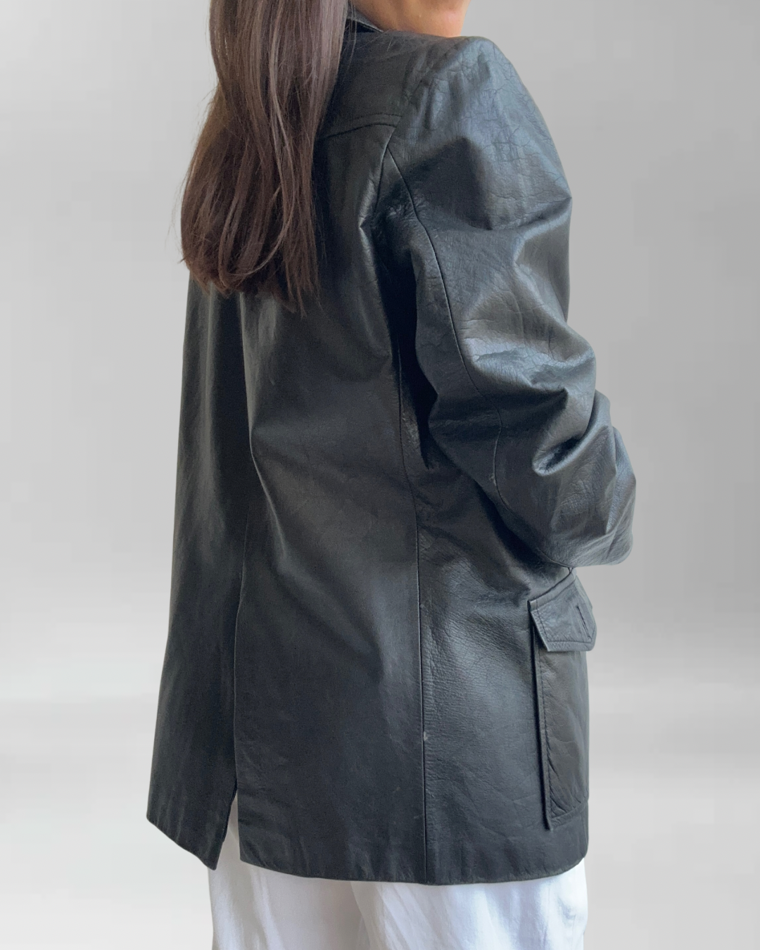 CHAQUETA CUERO VINTAGE I M-L 9