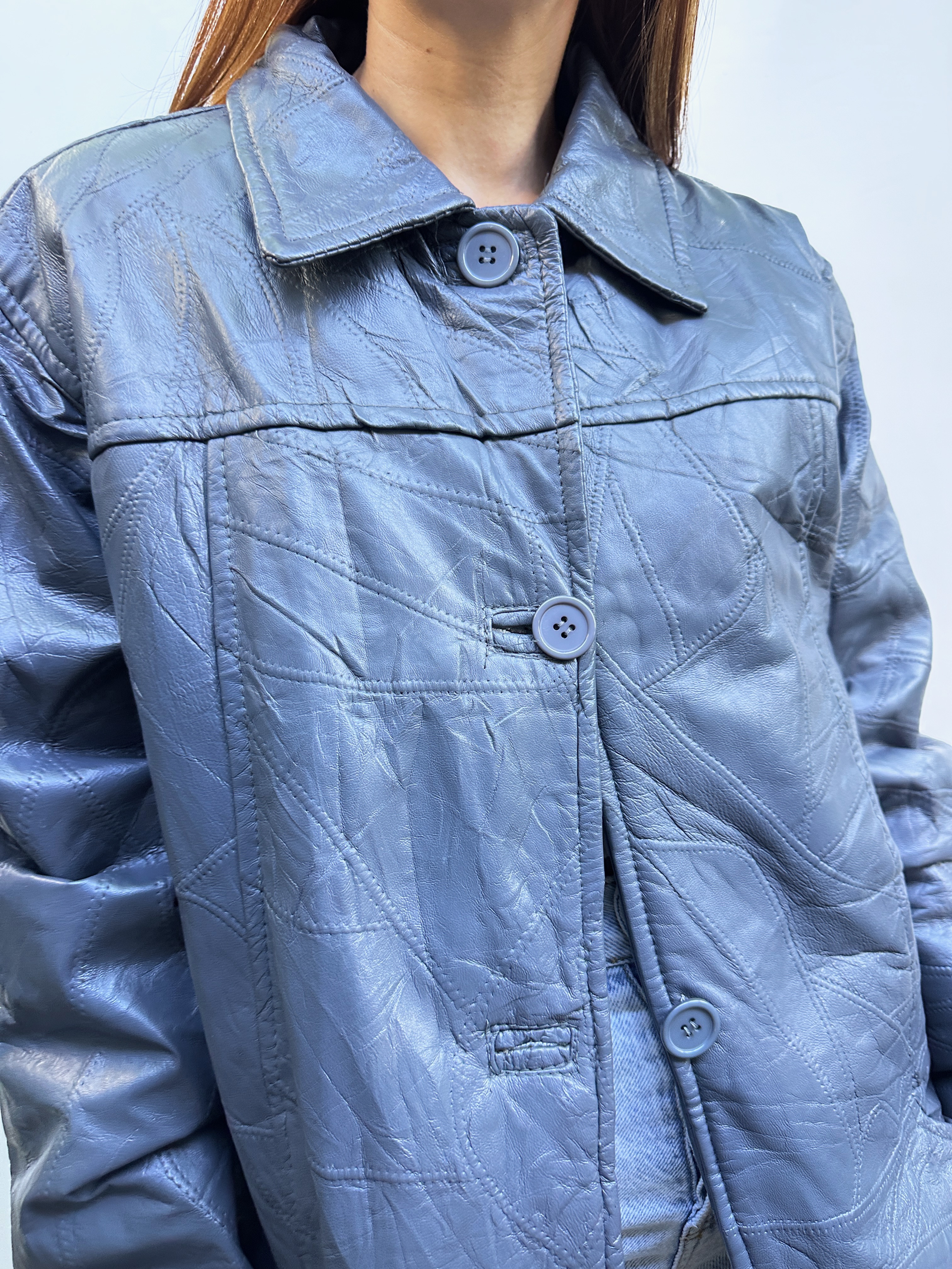 CHAQUETA CUERO VINTAGE I XL-3XL 3