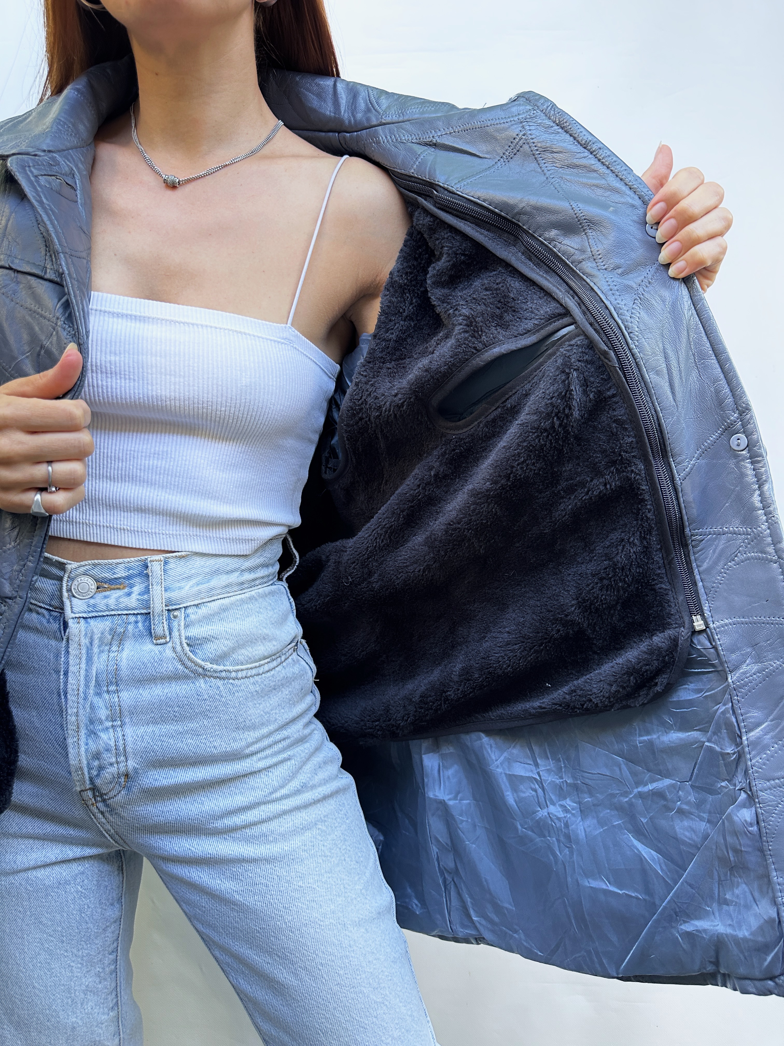 CHAQUETA CUERO VINTAGE I XL-3XL 6