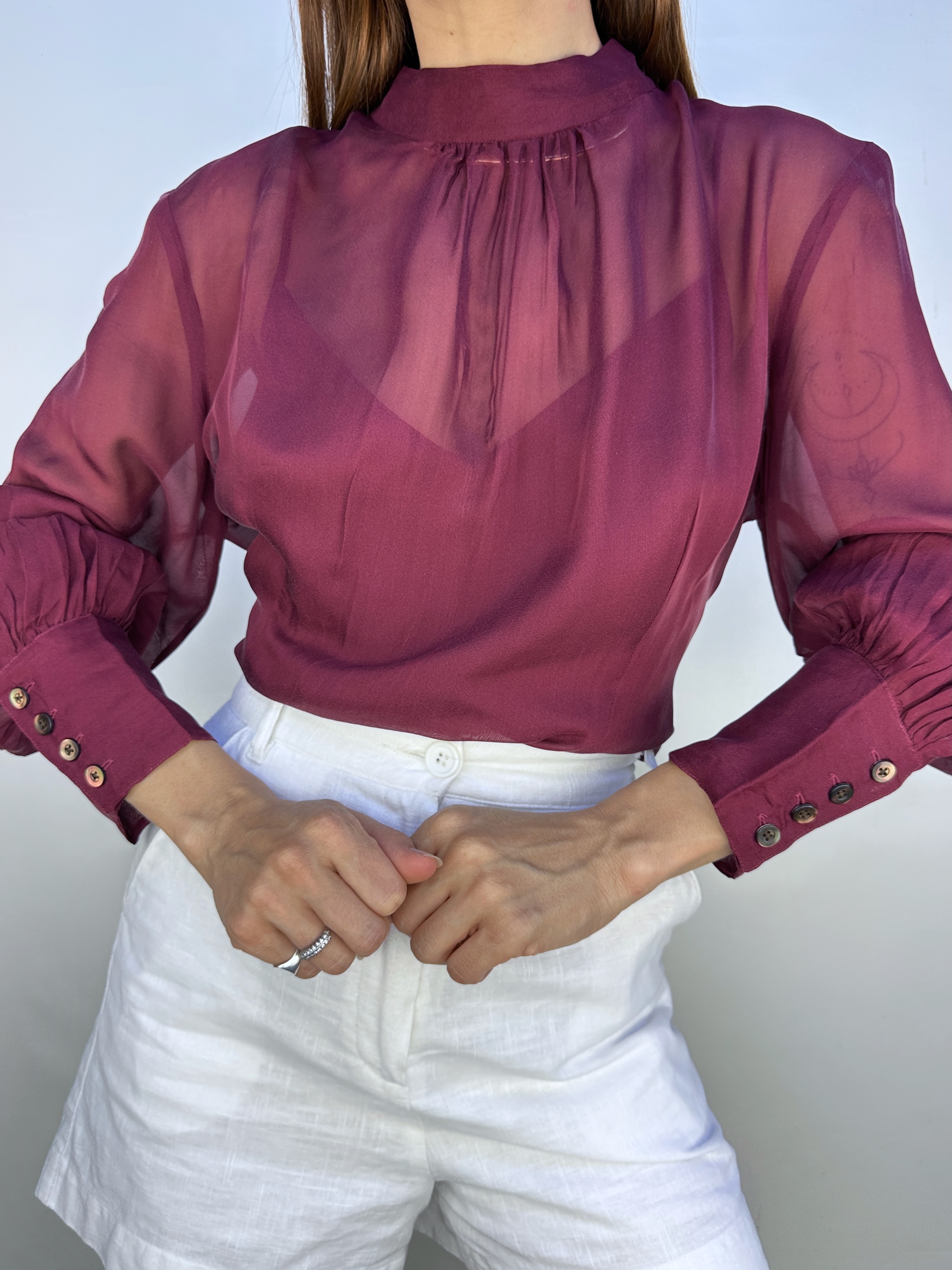 POLERA SEDA BROOKS BROTHERS I M-L  1