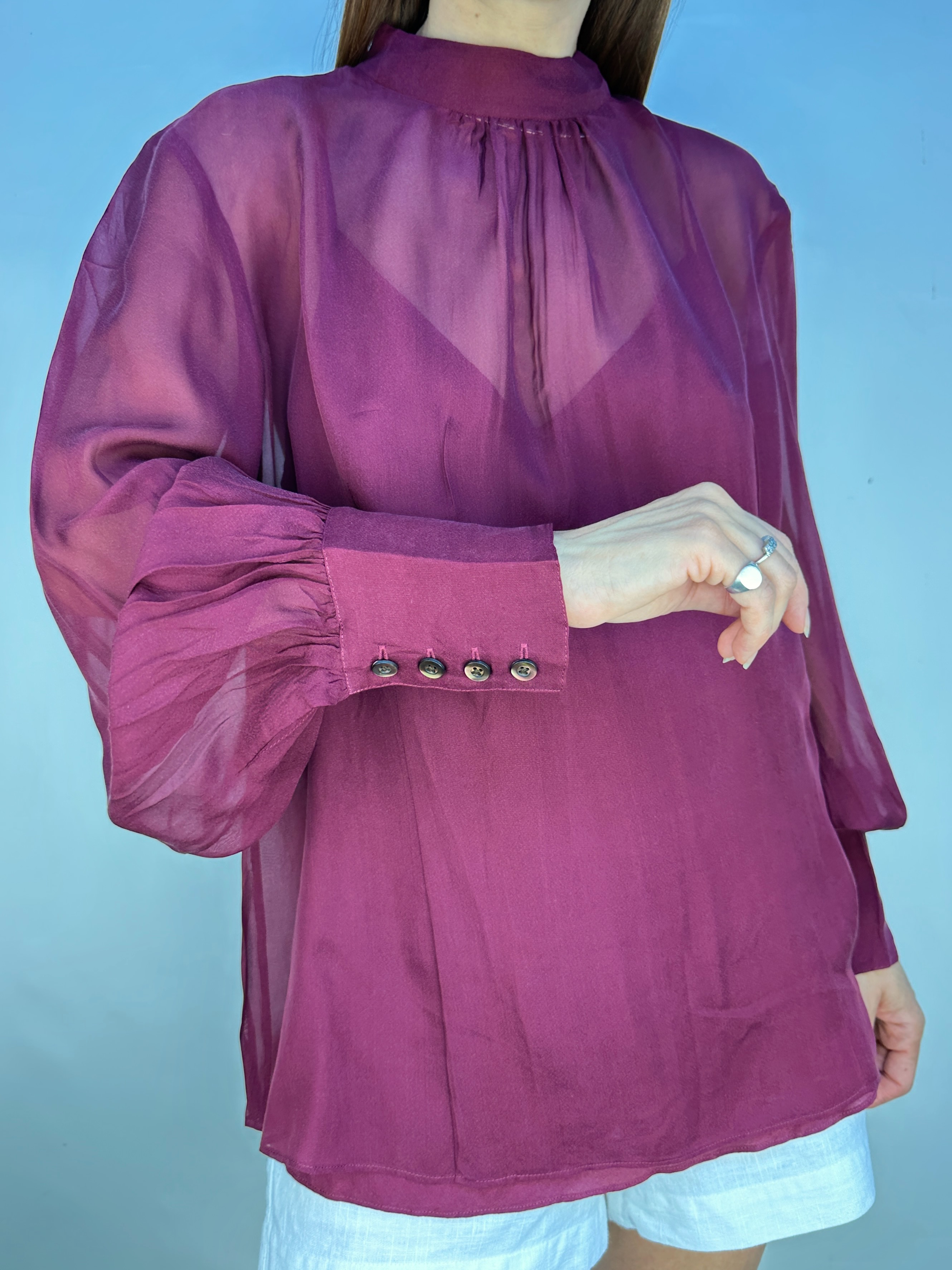 POLERA SEDA BROOKS BROTHERS I M-L  4