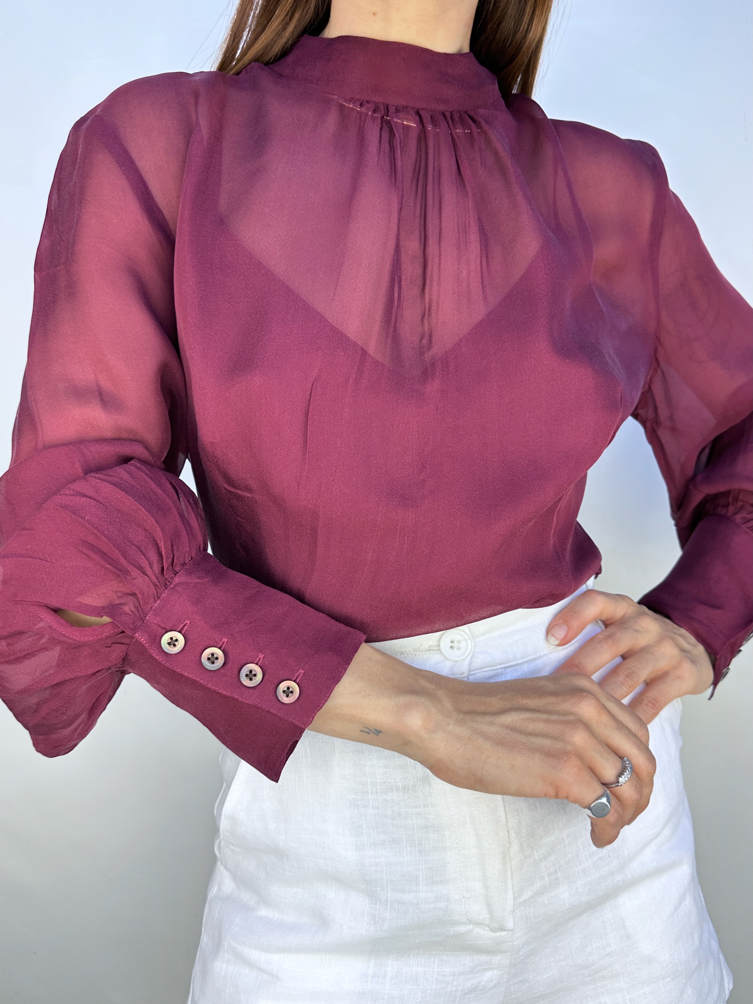 POLERA SEDA BROOKS BROTHERS I M-L  5