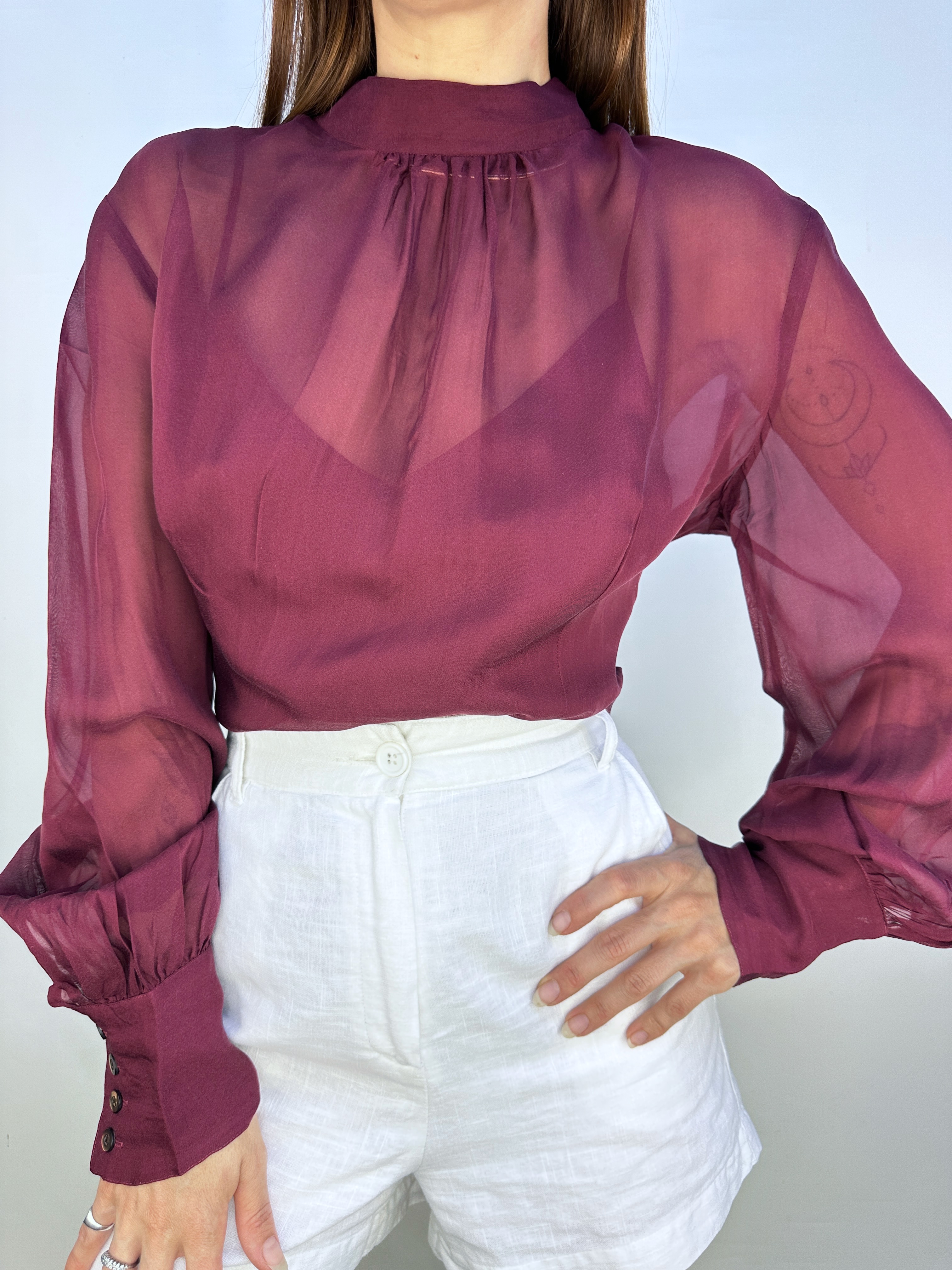 POLERA SEDA BROOKS BROTHERS I M-L  7