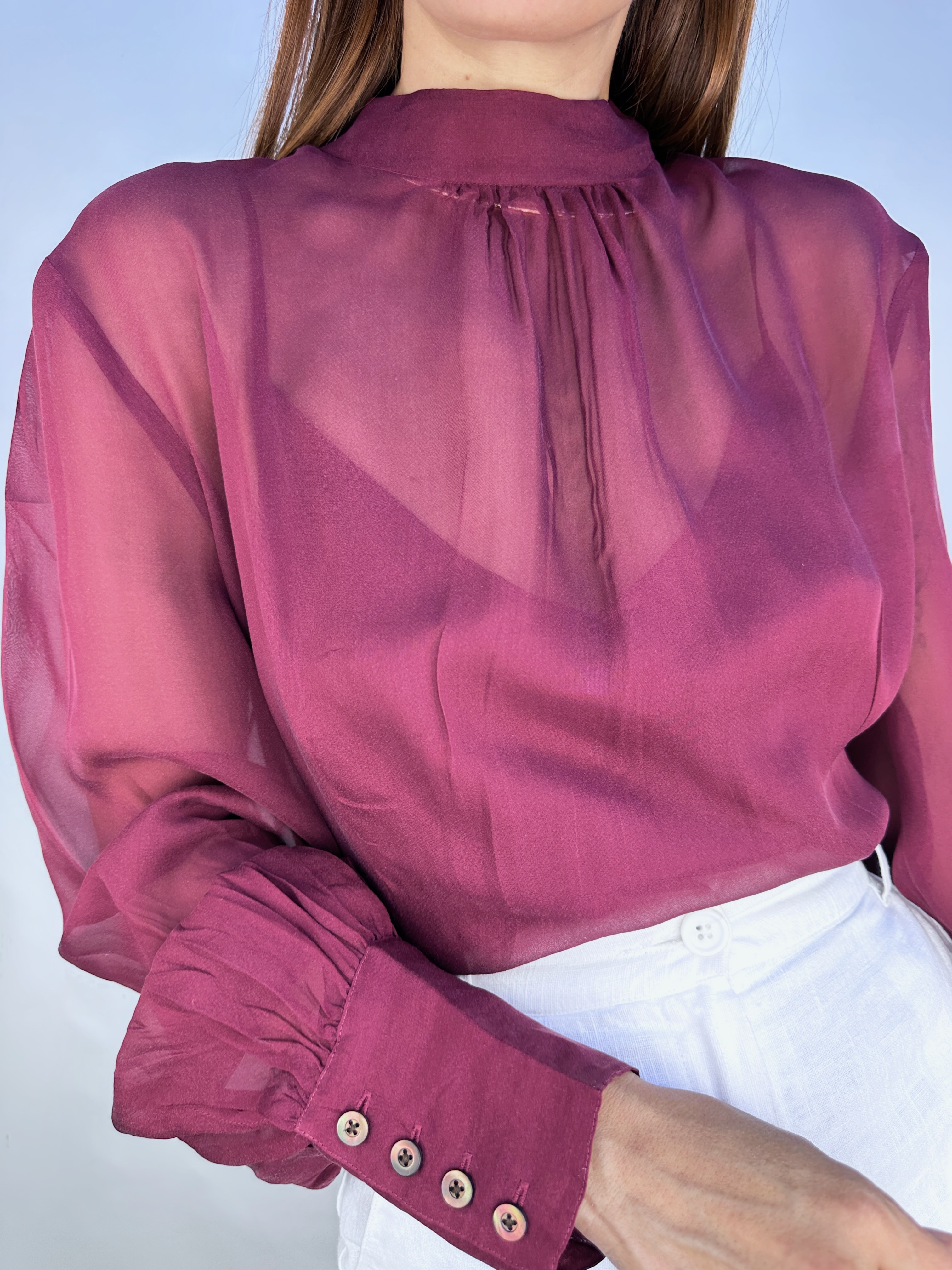 POLERA SEDA BROOKS BROTHERS I M-L  8