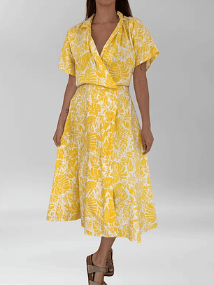 VESTIDO LINO VERANIEGO I L-XL