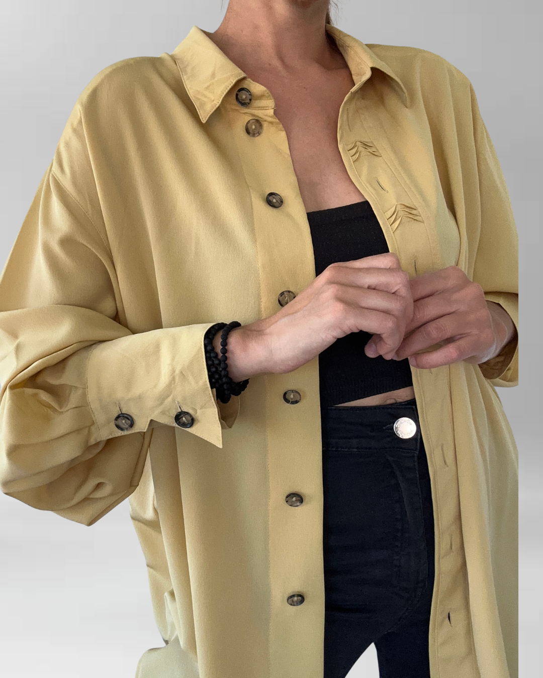 BLUSA VINTAGE MOSTAZA I XL-3XL 5