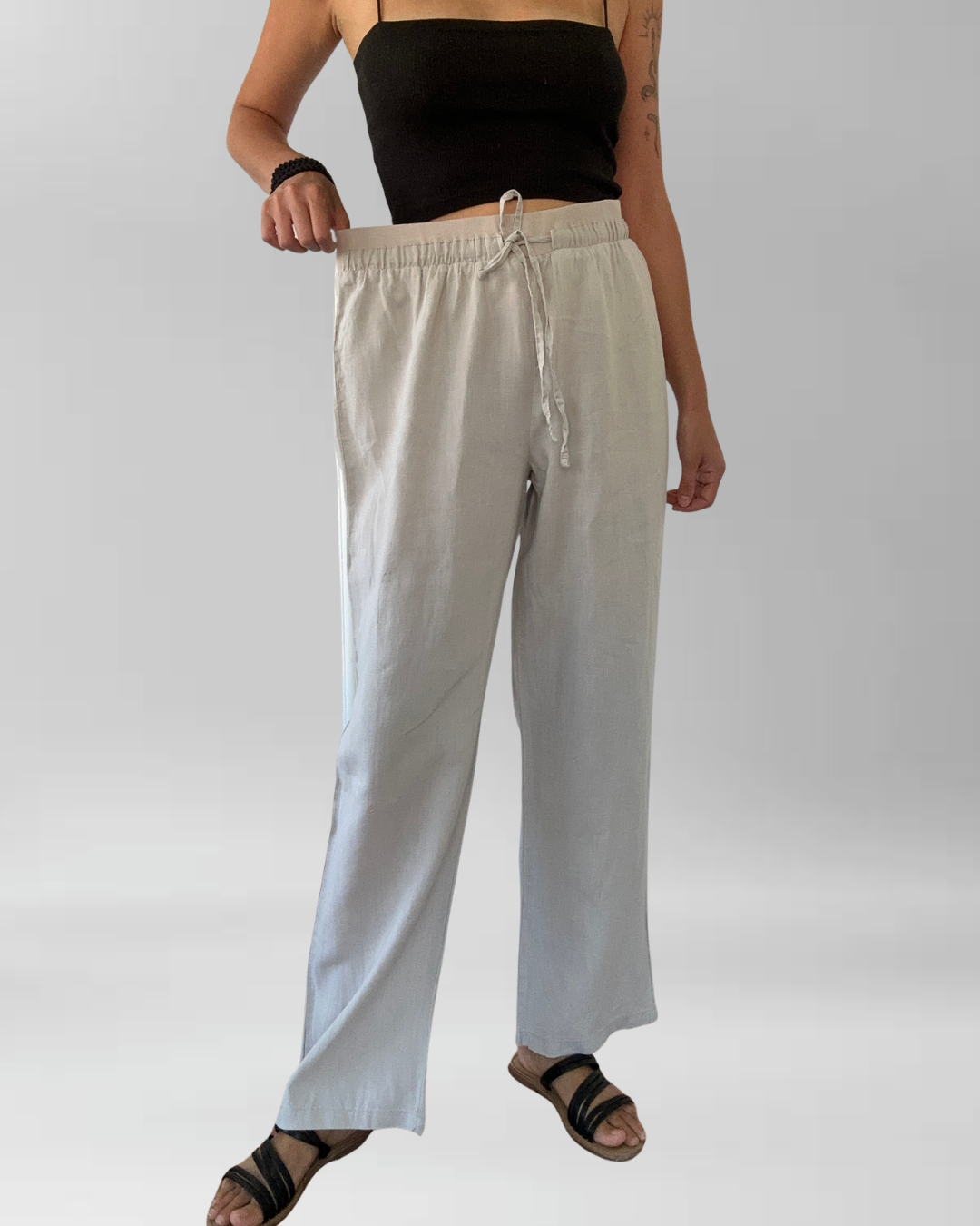 PANTALÓN LINO BEIGE I M-L 5