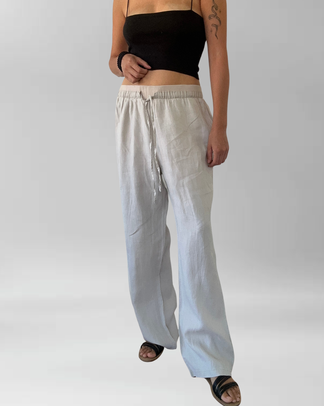 PANTALÓN LINO BEIGE I M-L 6