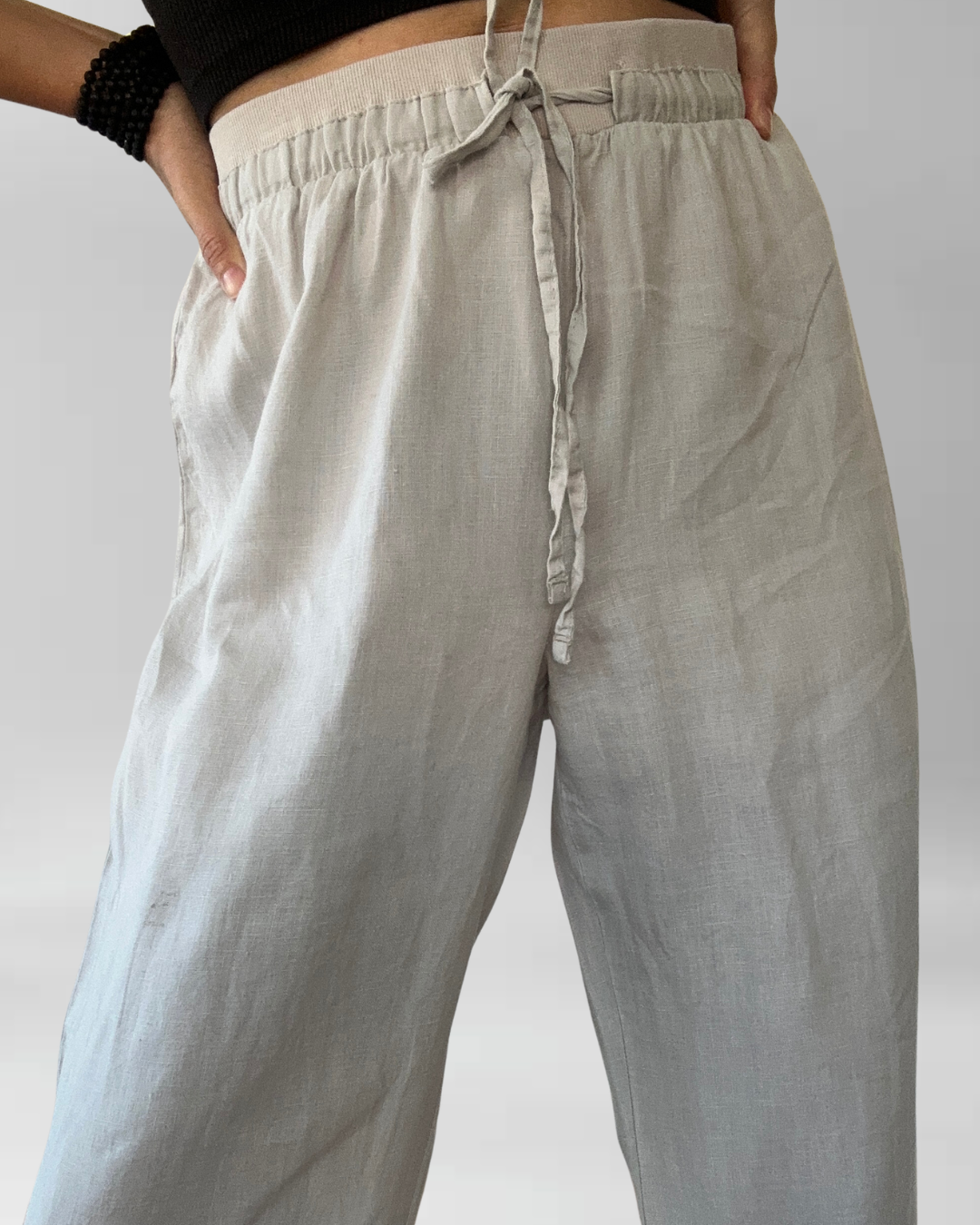 PANTALÓN LINO BEIGE I M-L 2