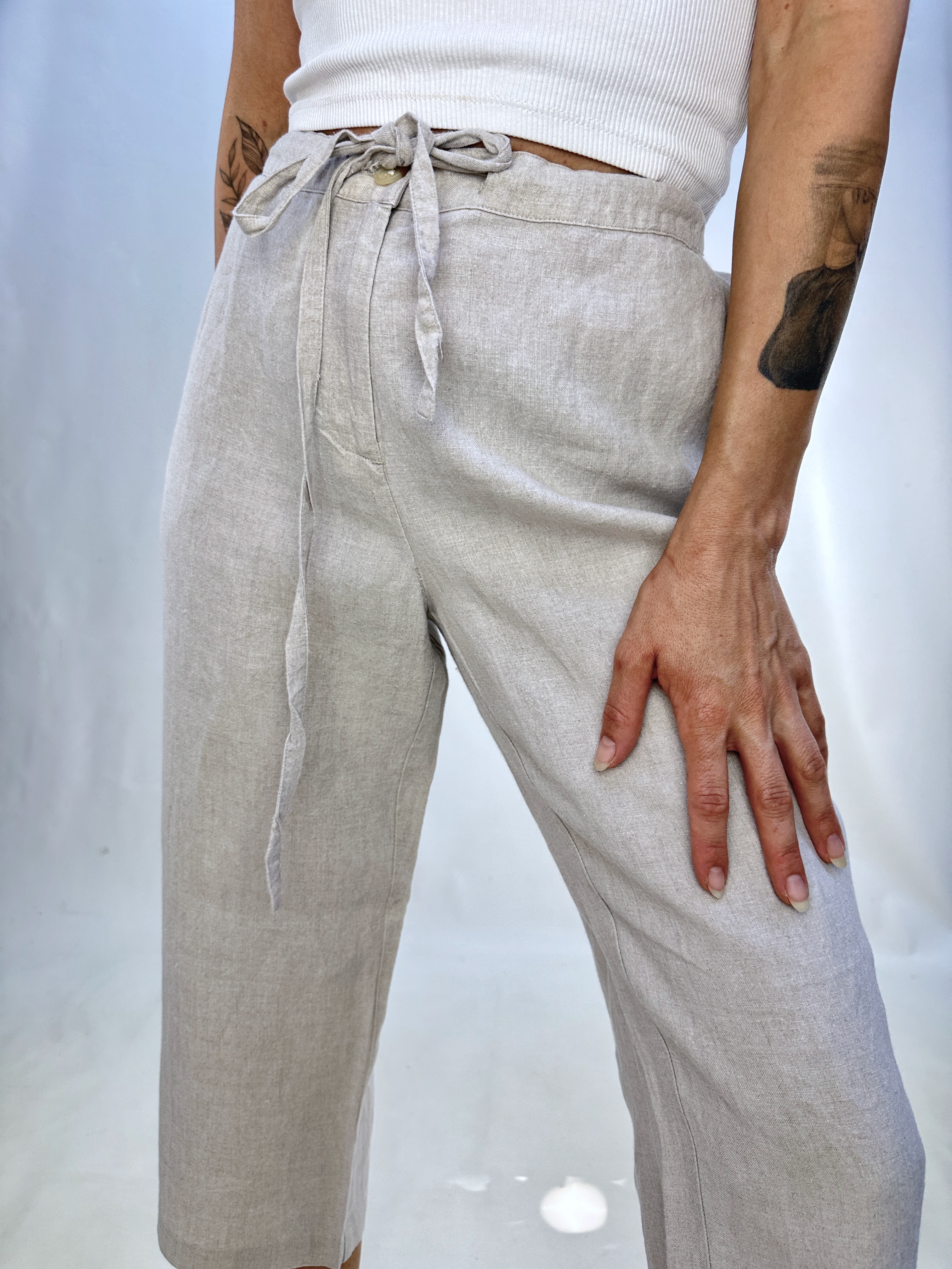 PANTALÓN CAPRI LINO I M 4