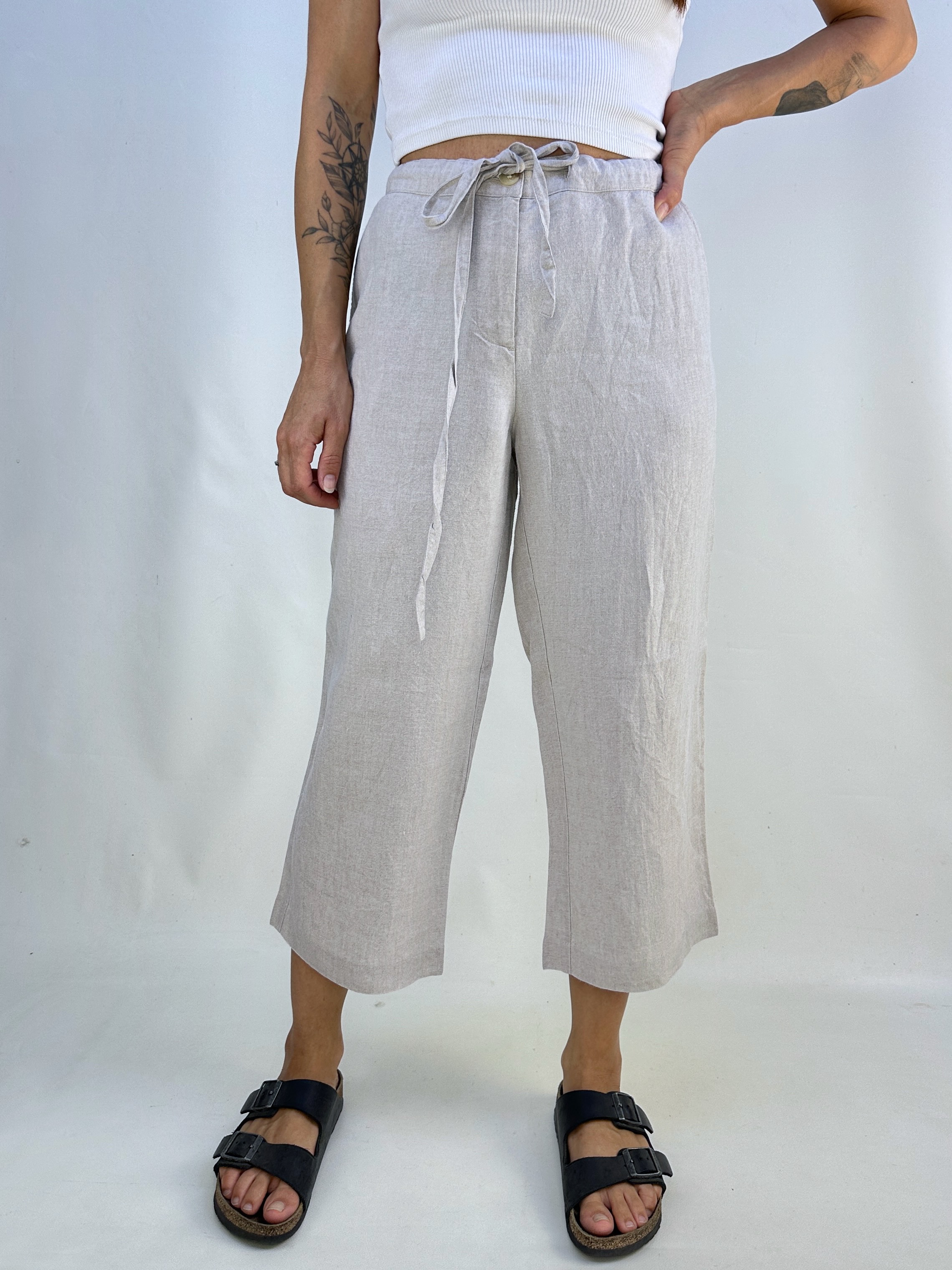 PANTALÓN CAPRI LINO I M 5