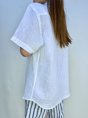 CAMISA LINO BLANCA I M