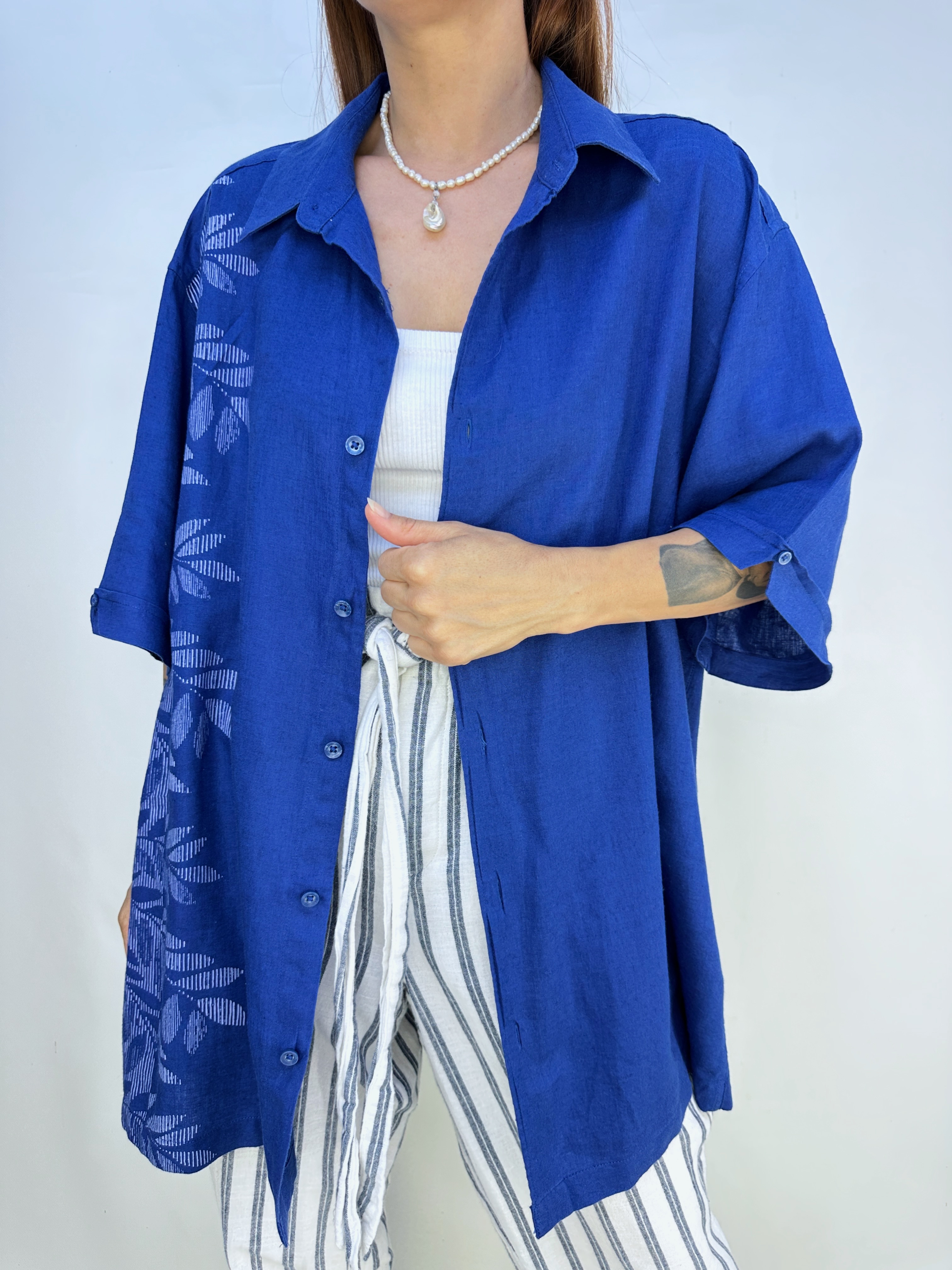 CAMISA LINO BLEND I XL-3XL 1