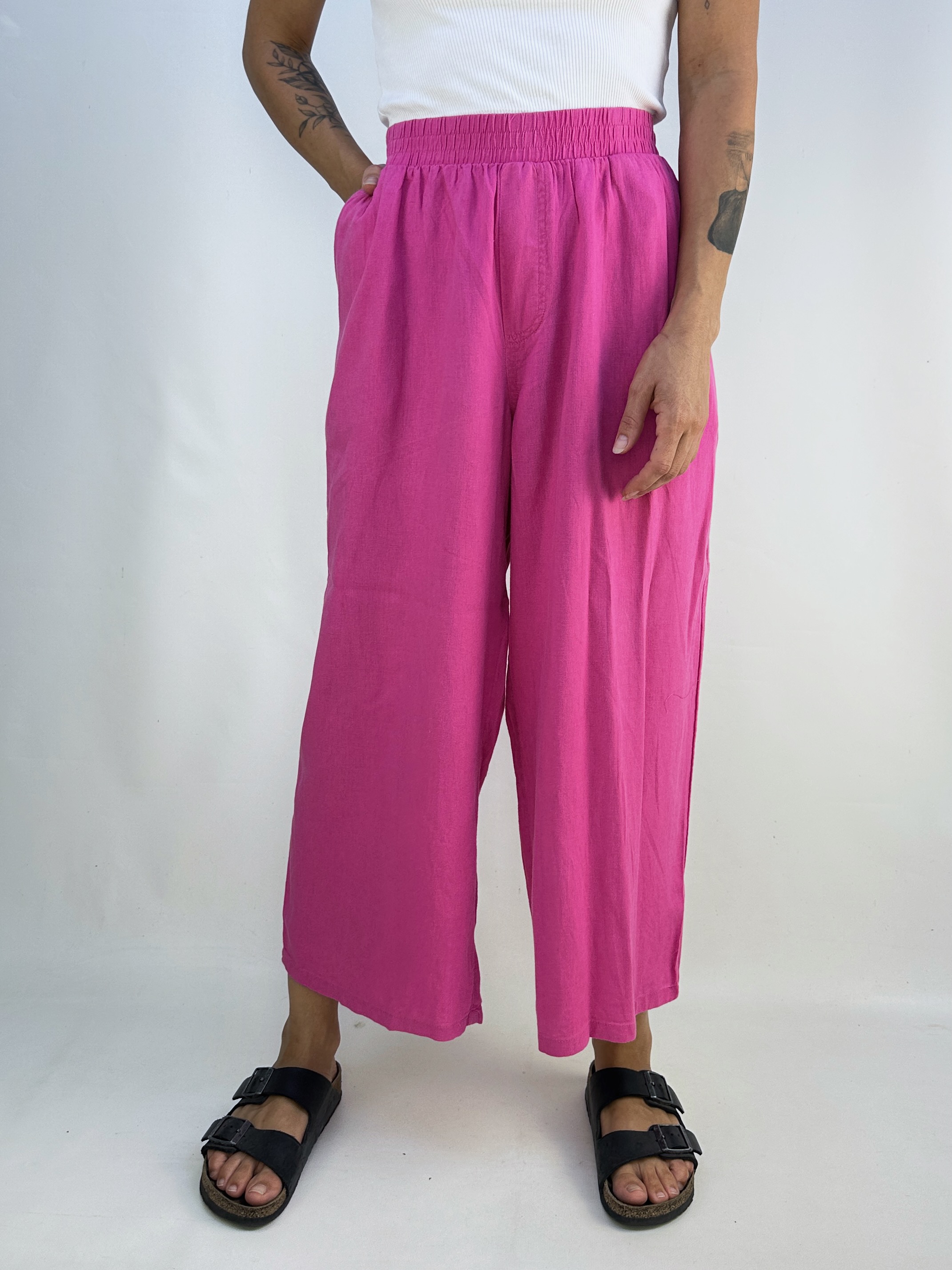 PANTALÓN LINO BLEND FUCSIA I M-L 3