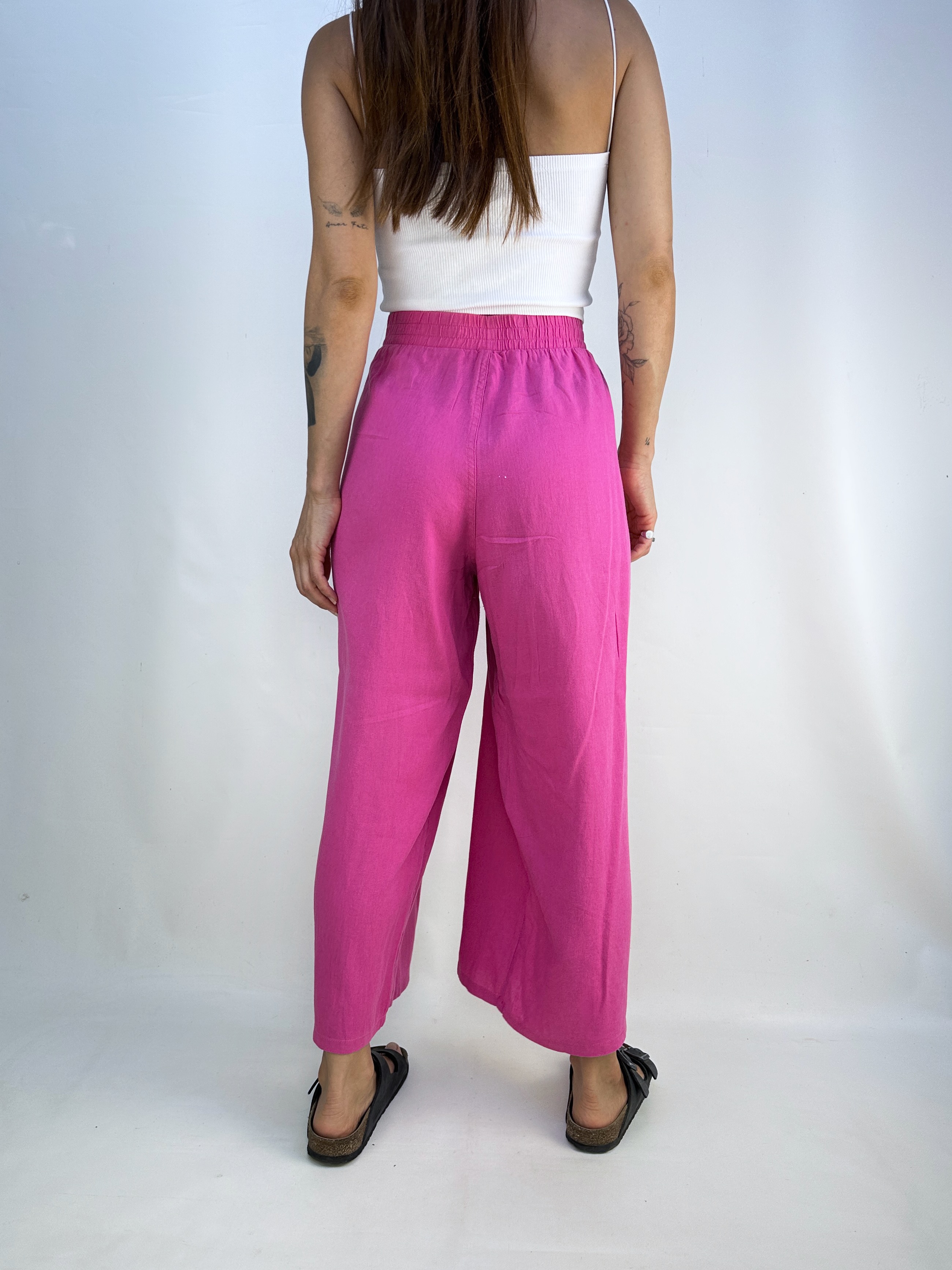 PANTALÓN LINO BLEND FUCSIA I M-L 2