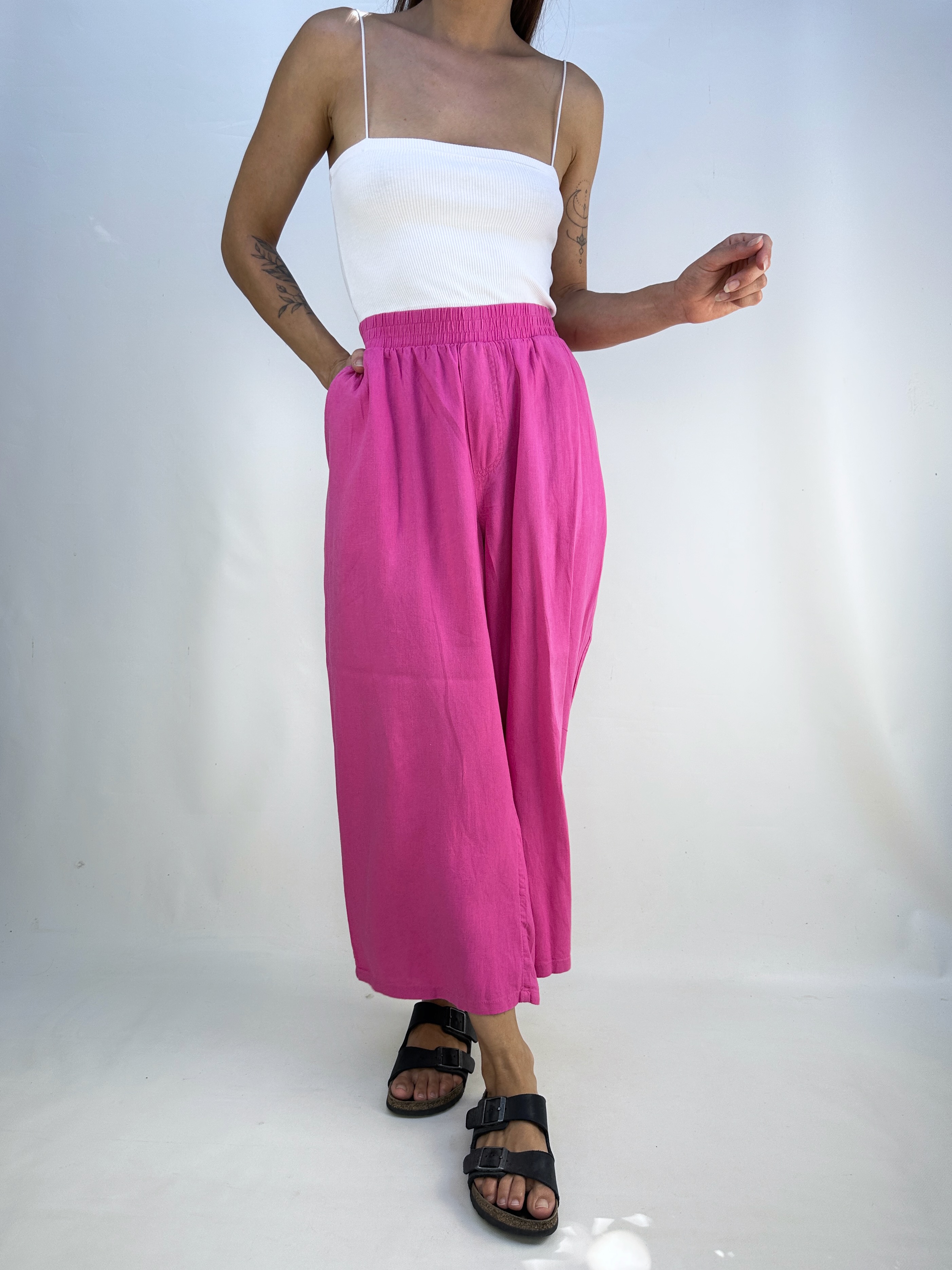 PANTALÓN LINO BLEND FUCSIA I M-L 6