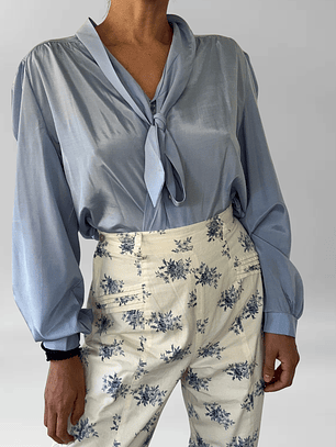 BLUSA VINTAGE CELESTE I L-XL
