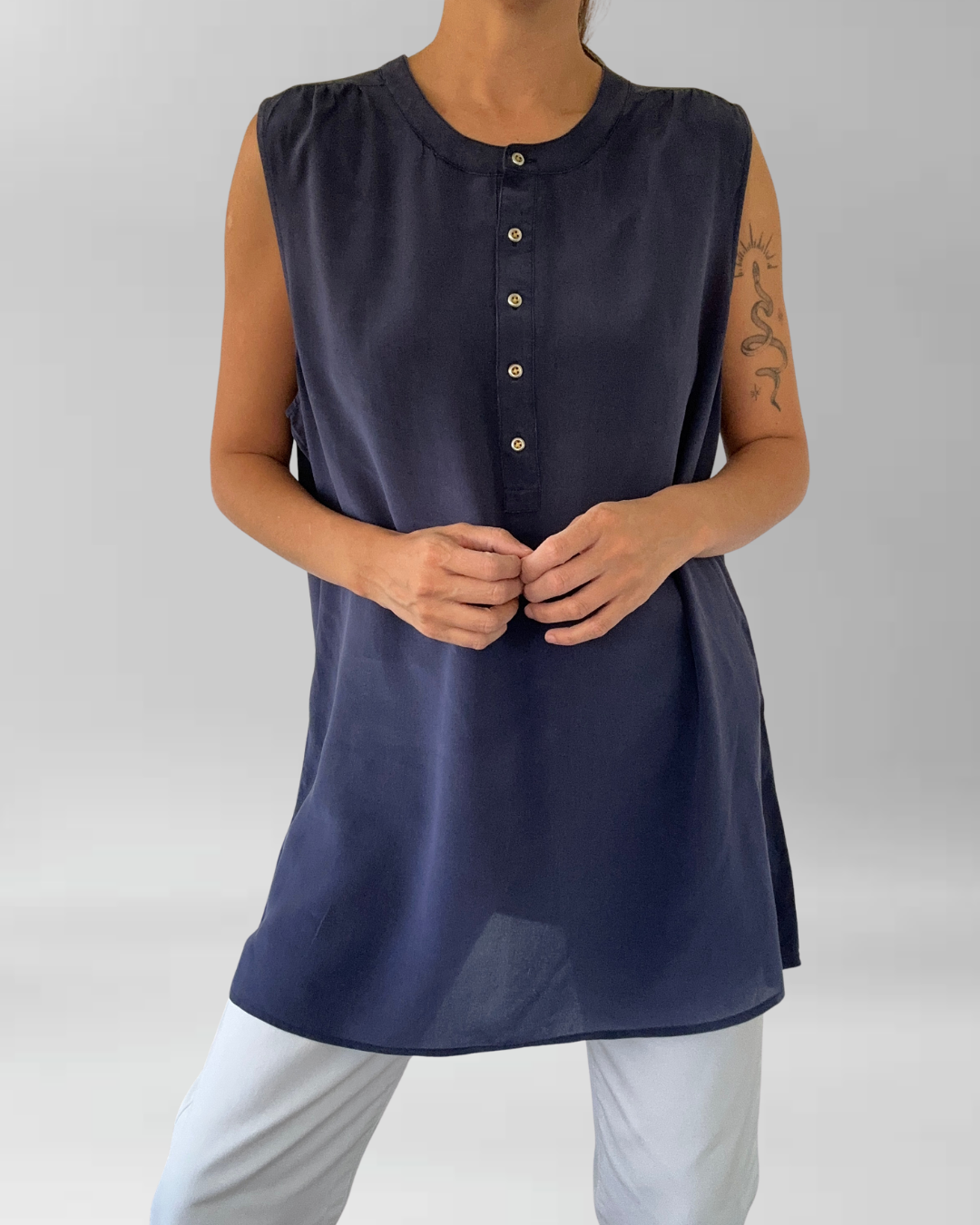 POLERA SEDA BANANA REPUBLIC I XL 1