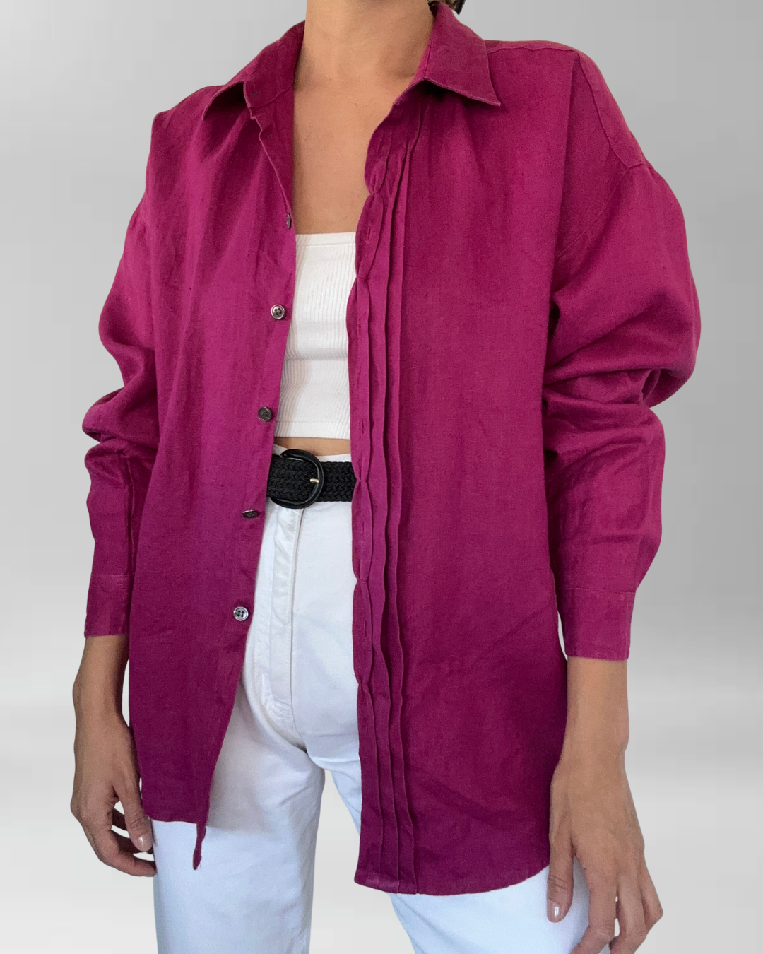 CAMISA LINO CEREZA I M  2