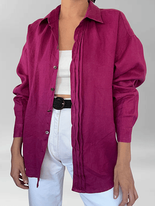 CAMISA LINO CEREZA I M 