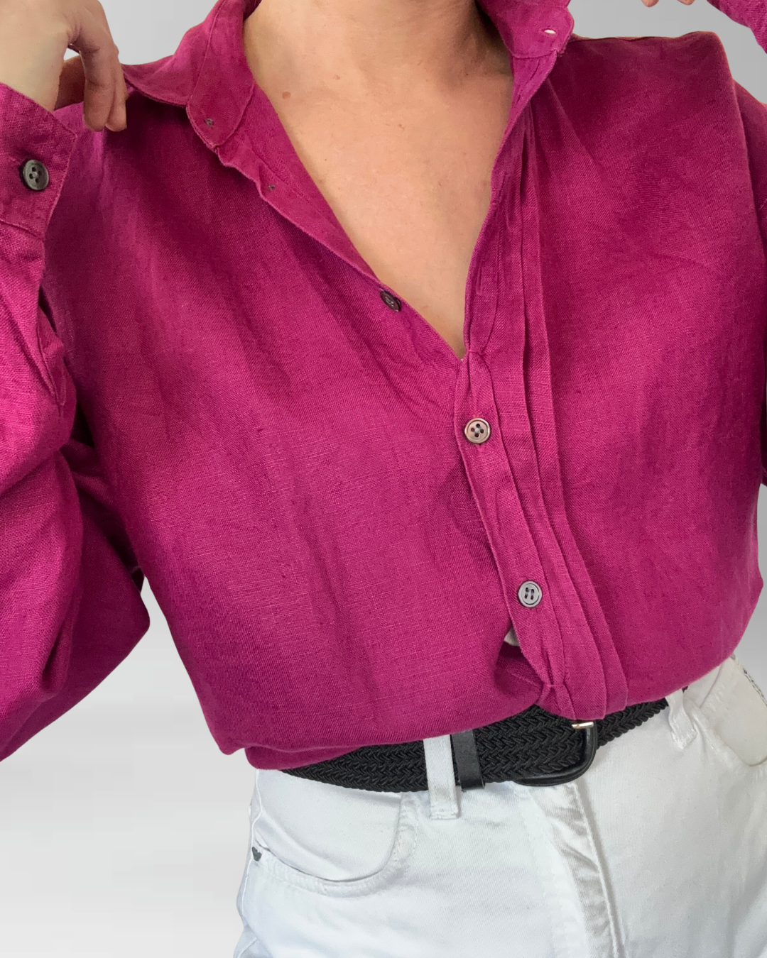 CAMISA LINO CEREZA I M  4