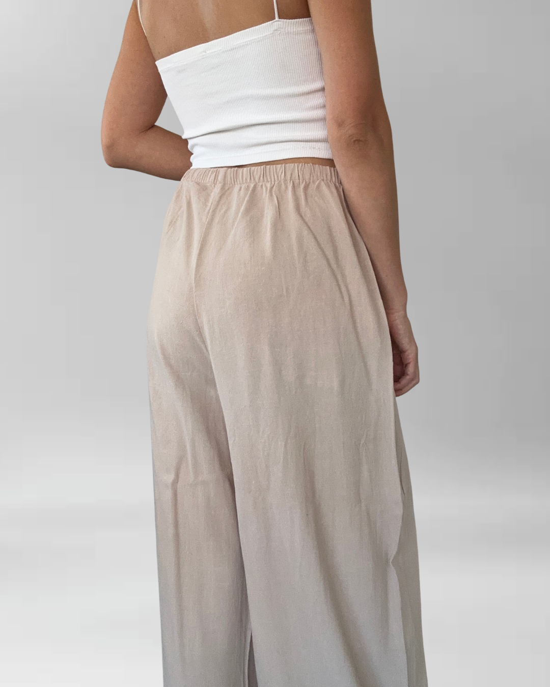 PANTALÓN CAQUI I ALGODÓN-LINO I M-L 3