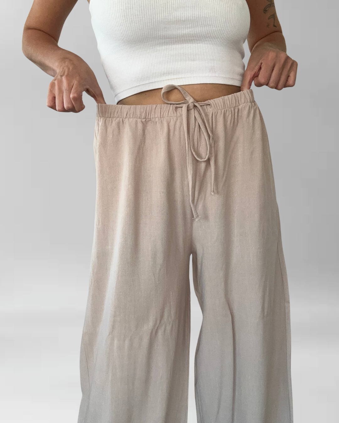 PANTALÓN CAQUI I ALGODÓN-LINO I M-L 5