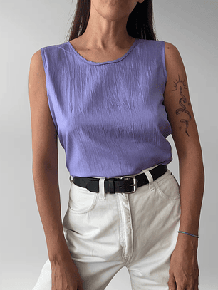 POLERA VINTAGE LILA I M-L