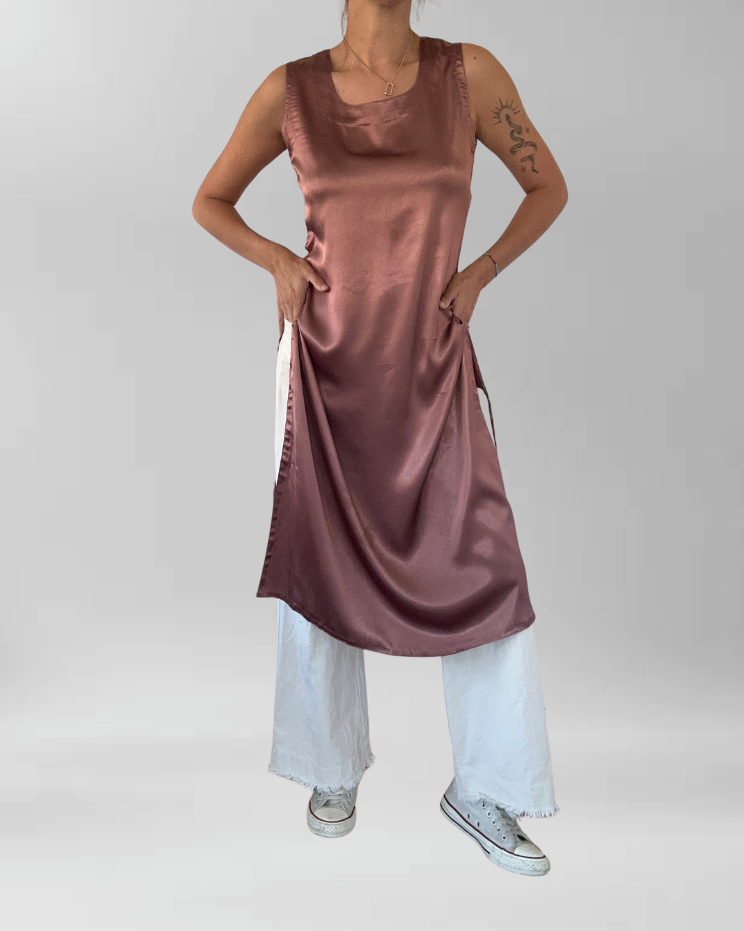 POLERA LARGA SATIN | XS-S 4