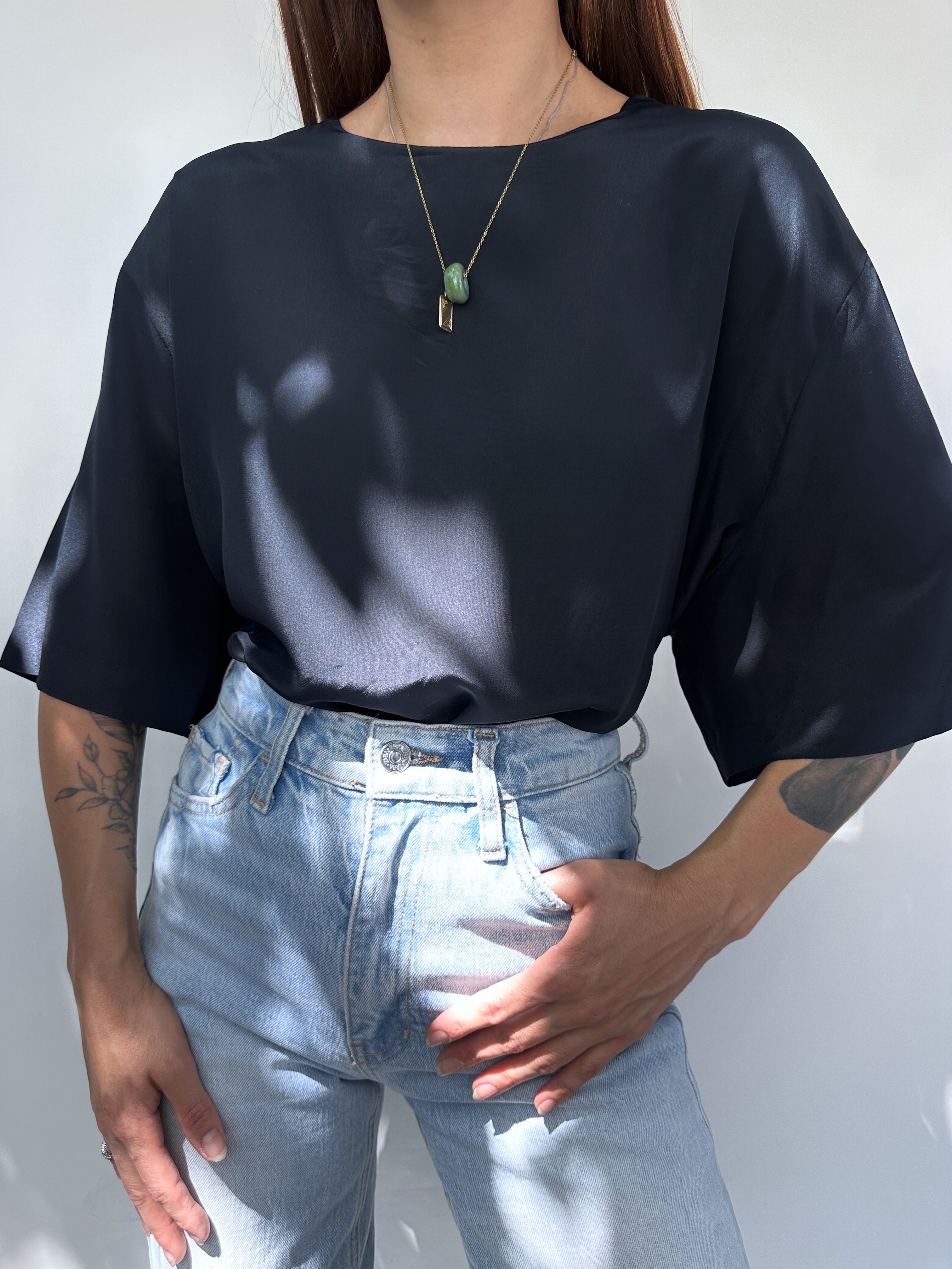 POLERA NEGRA I XL-3XL 4