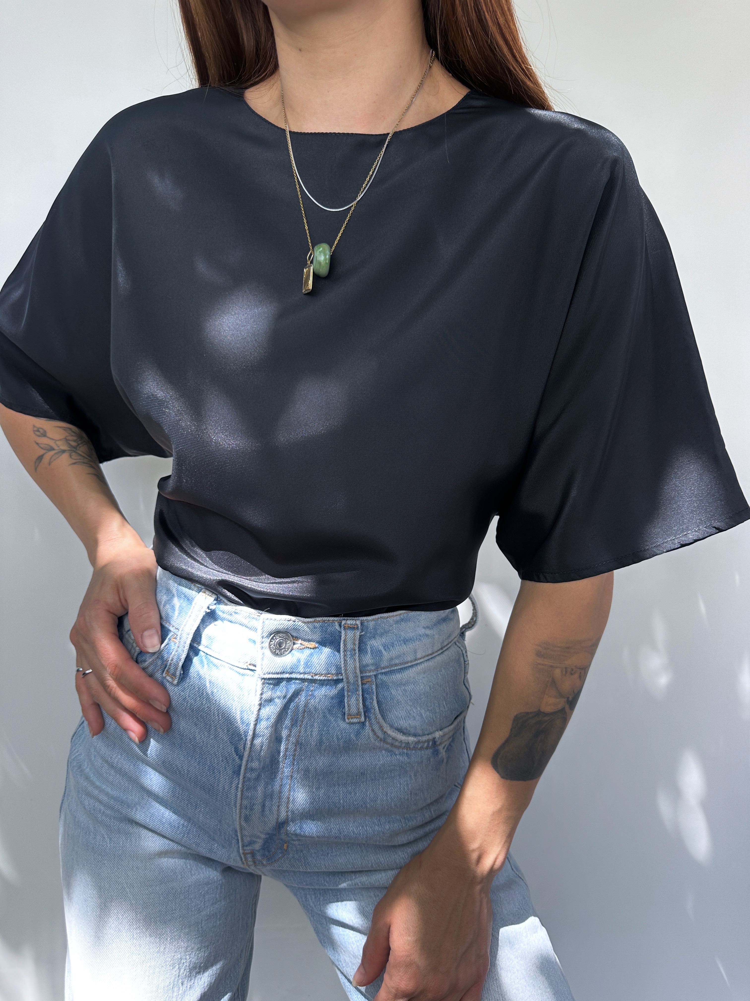 POLERA LAZOS NEGRA | M 4