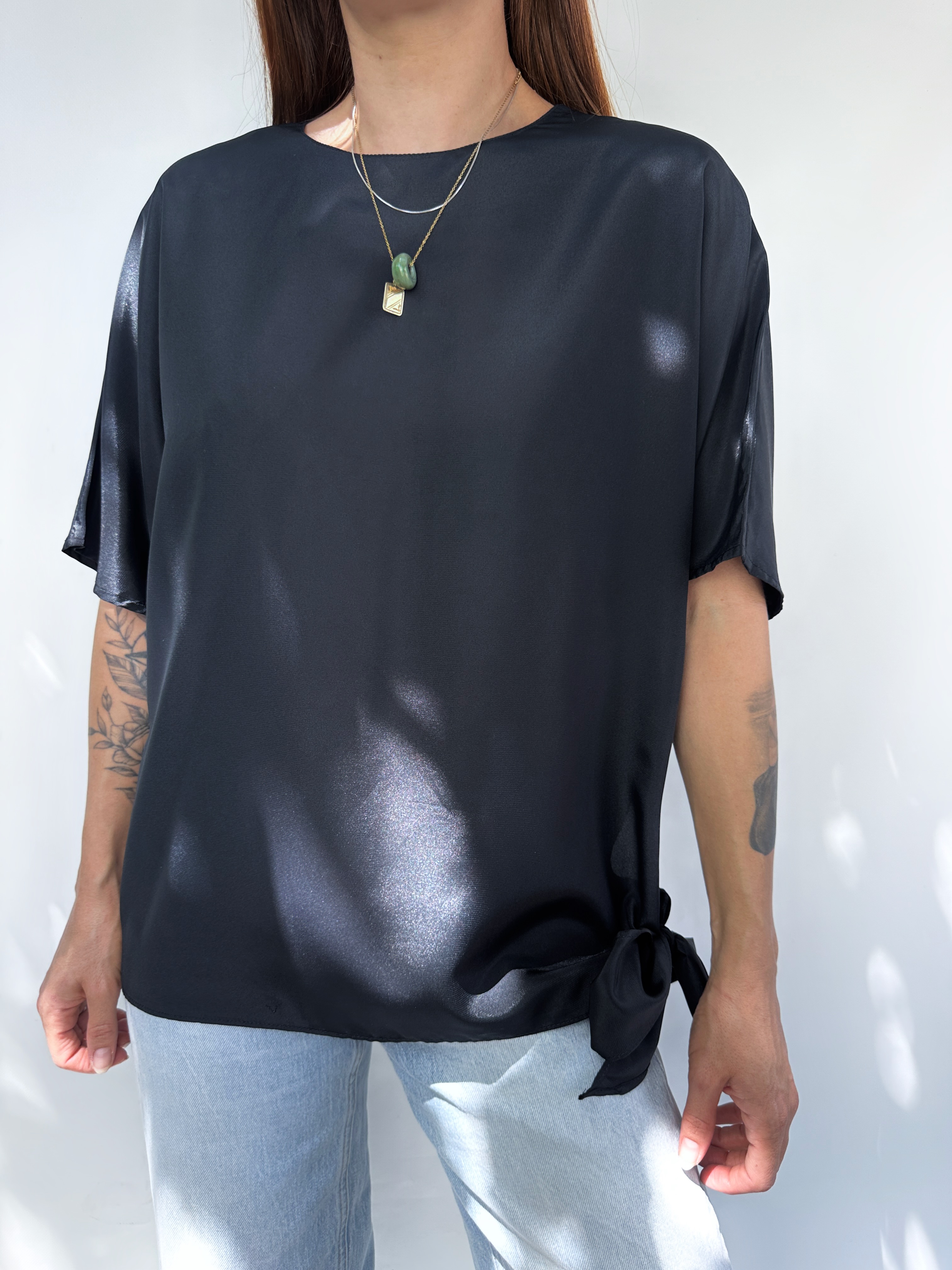 POLERA LAZOS NEGRA | M 5