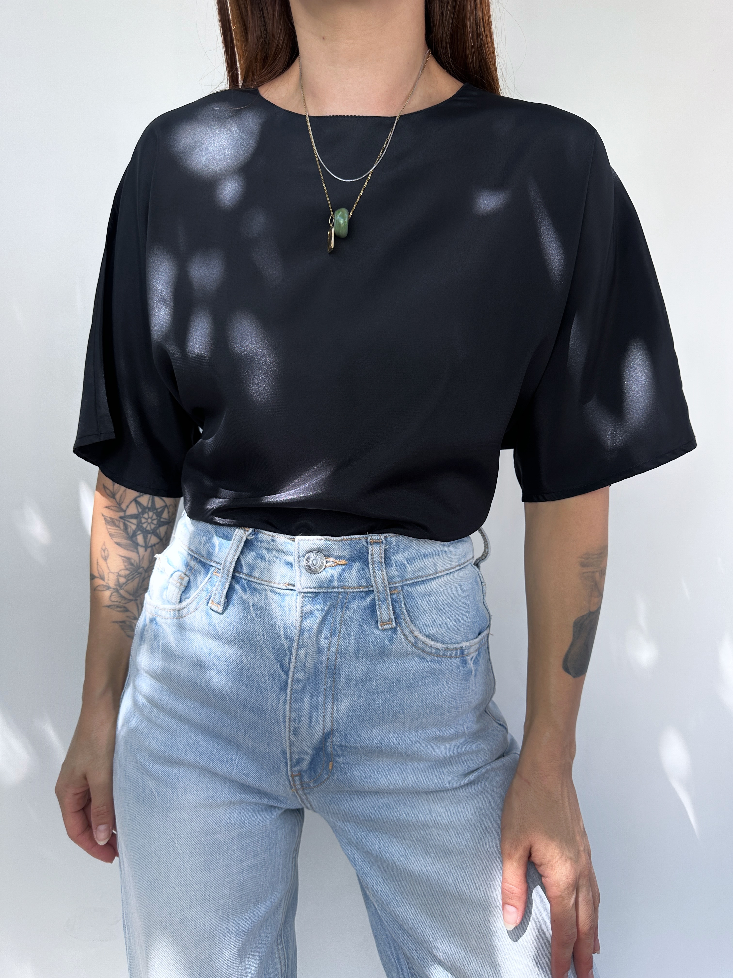 POLERA LAZOS NEGRA | M 6