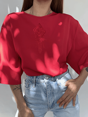 POLERA VINTAGE BORDADO I XL-3XL