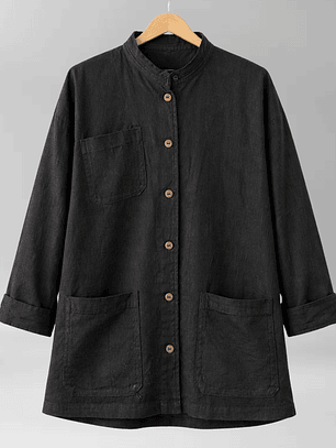 CAMISA ORIENTAL UNISEX I LINO-ALGODÓN I L-XL