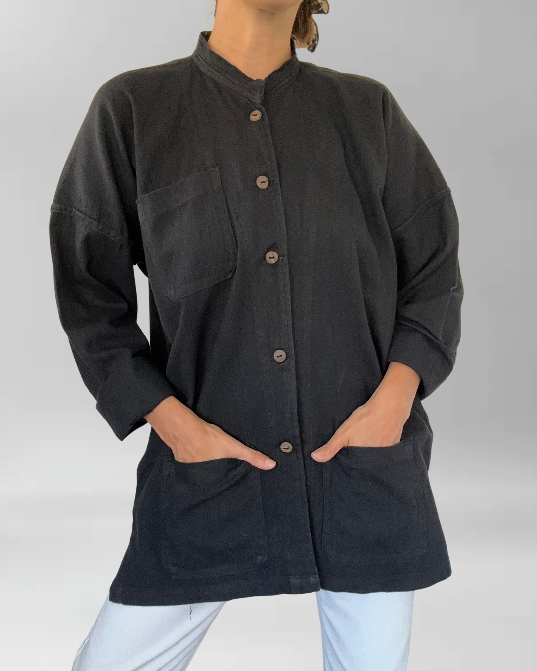 CAMISA ORIENTAL UNISEX I LINO-ALGODÓN I L-XL 2