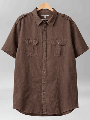 CAMISA OLD NAVY I LINO-ALGODÓN I 2XL