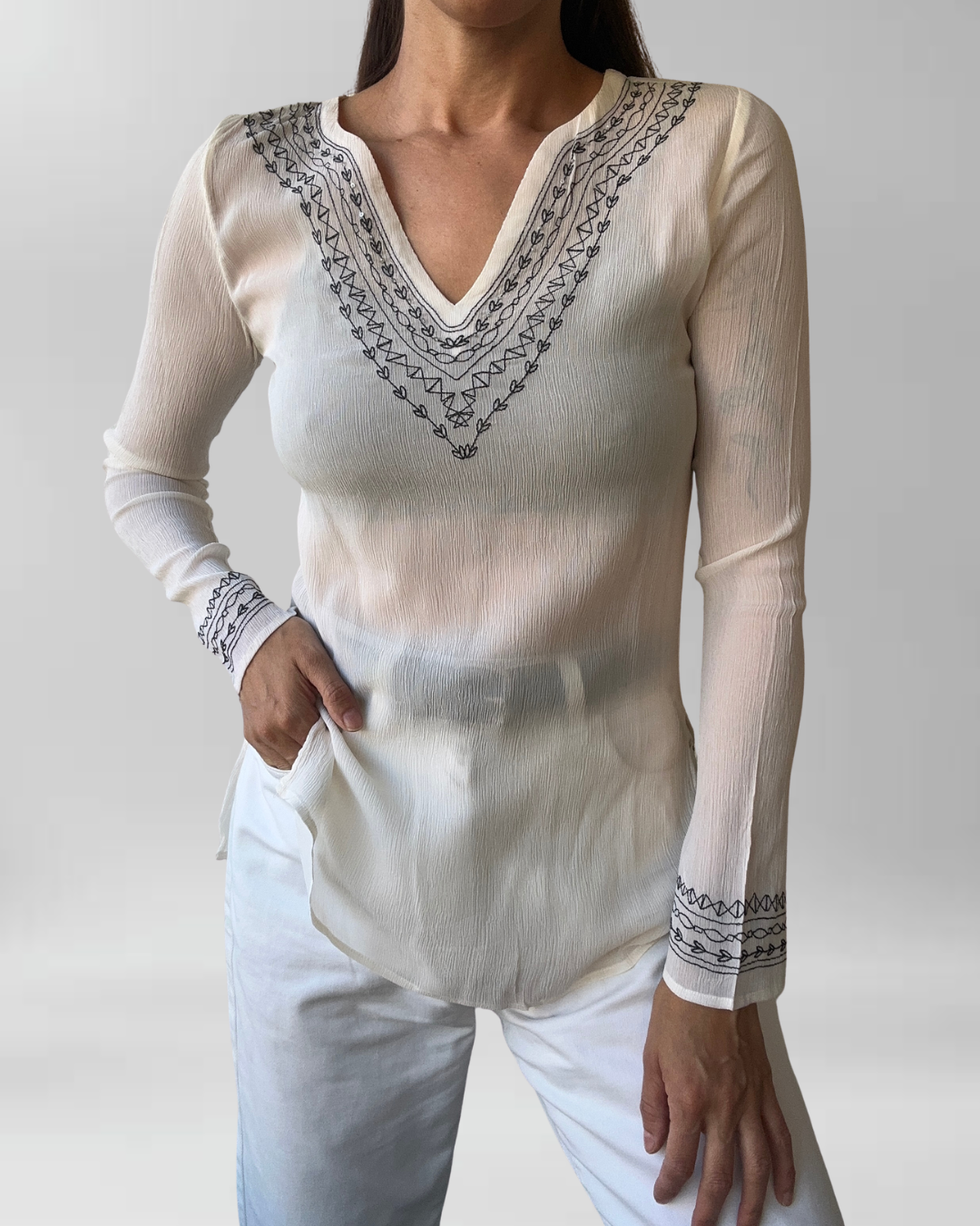 POLERA SEDA | XS-S 2