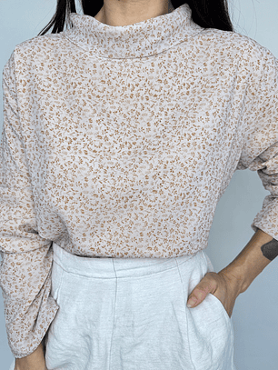 POLERA MANGA LARGA FLORCITAS | L