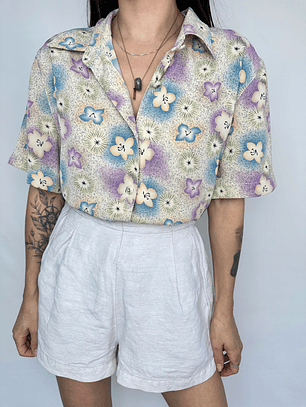 BLUSA VINTAGE FLORES | XL