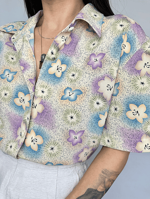 BLUSA VINTAGE FLORES | XL