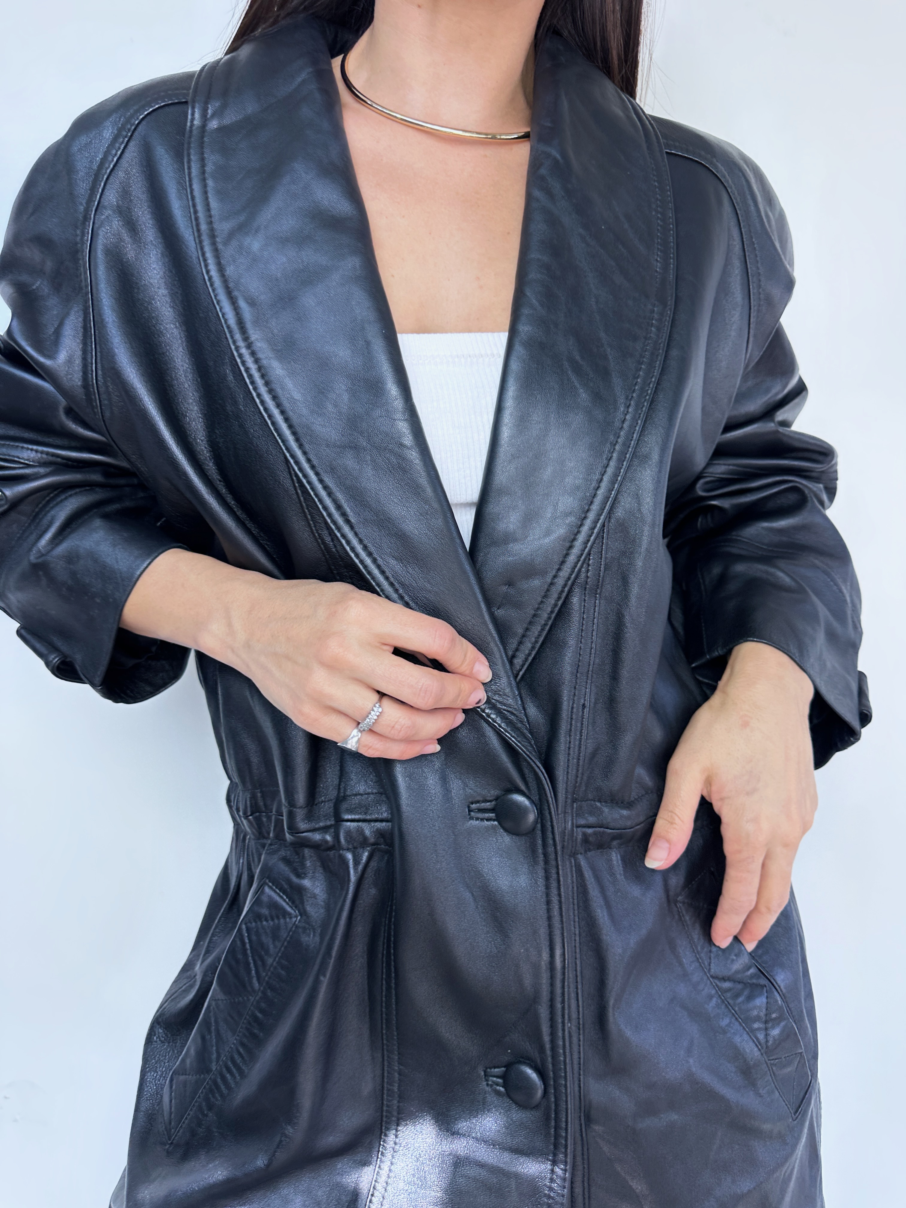 CHAQUETA CUERO VINTAGE I L-2XL  1