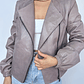 CHAQUETA CUERO ROSA PALO I S  - Miniatura 1