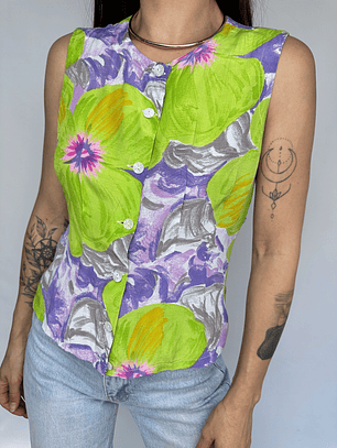 BLUSA FLORAL VINTAGE I S