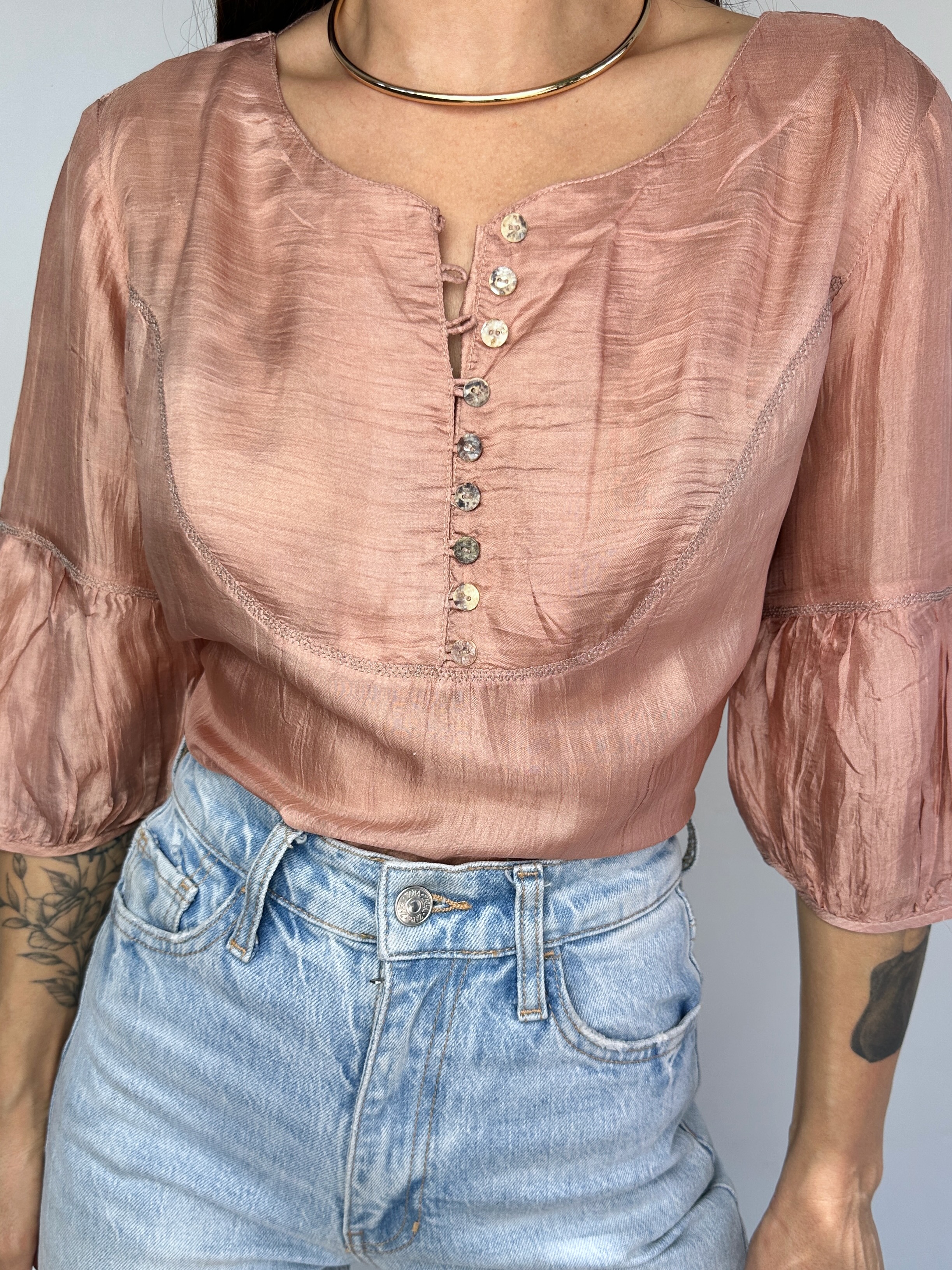 POLERA SEDA COBRE I L 1